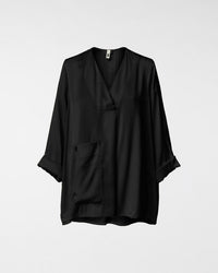 BLOUSE EN SATIN MÉLANGÉ DE VISCOSE