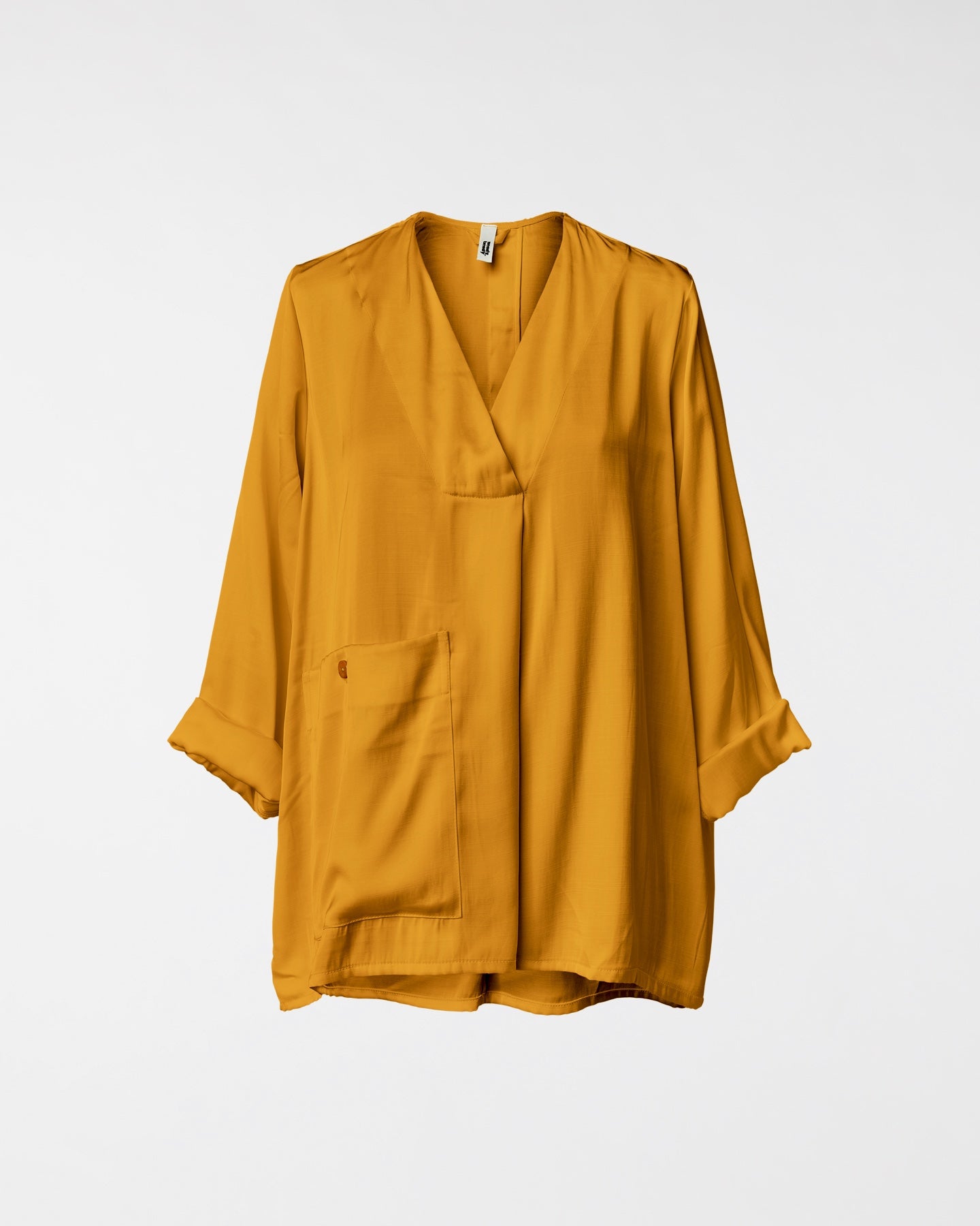 BLOUSE EN SATIN MÉLANGÉ DE VISCOSE