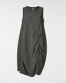 VESTIDO DE TELA MICRO-HOUNDSTOOTH