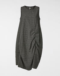 VESTIDO DE TELA MICRO-HOUNDSTOOTH
