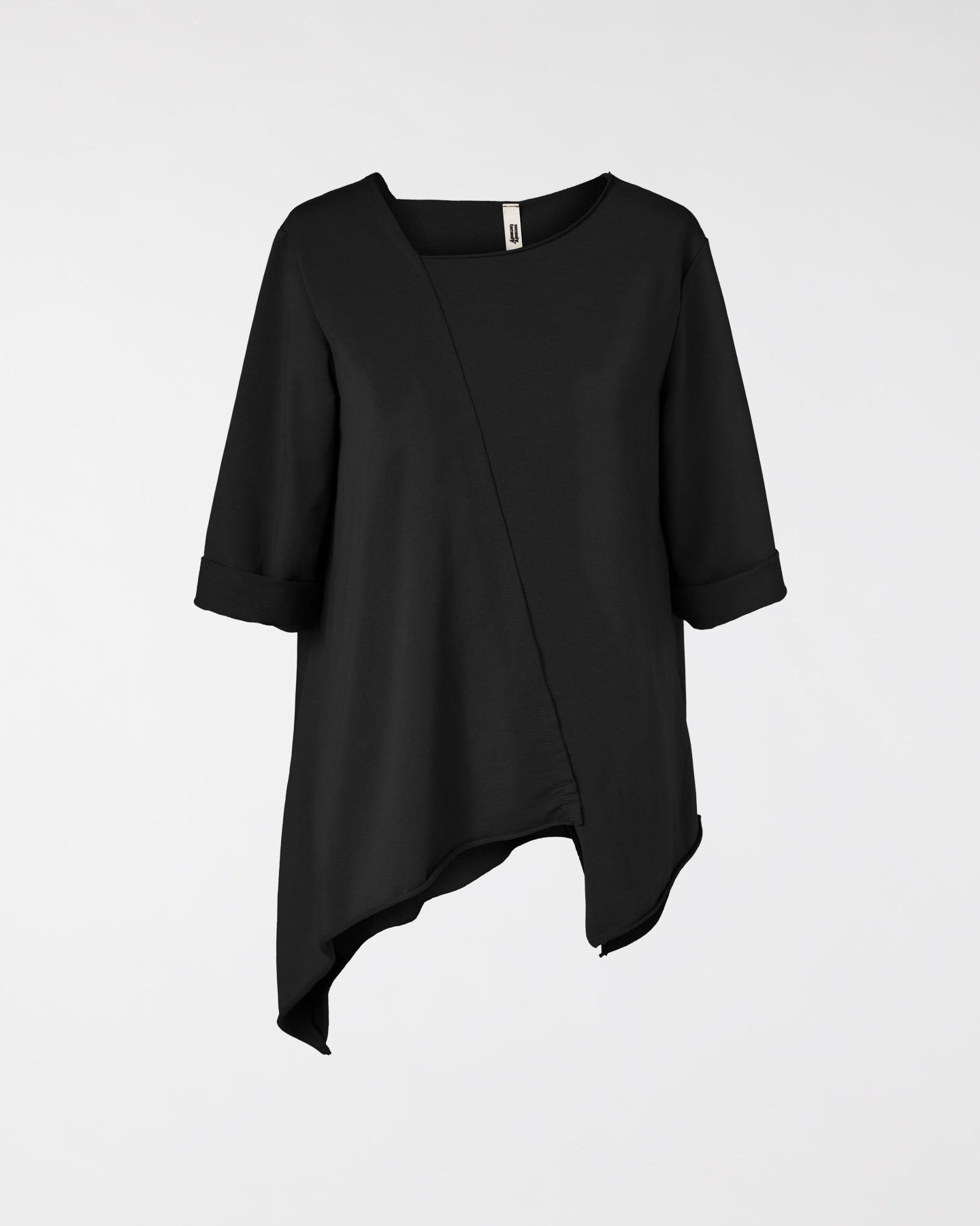SWEATSHIRT WITH DIAGONAL CUT