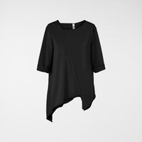 CAMISETA DE FELPA CON CORTE DIAGONAL
