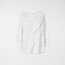 T-SHIRT WITH SEAMS IN COTTON JERSEY FABRIC