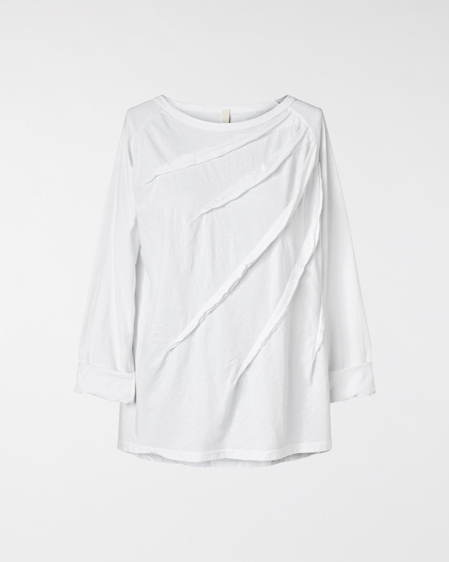 CAMISETA CON COSTURAS DE JERSEY DE ALGODÓN