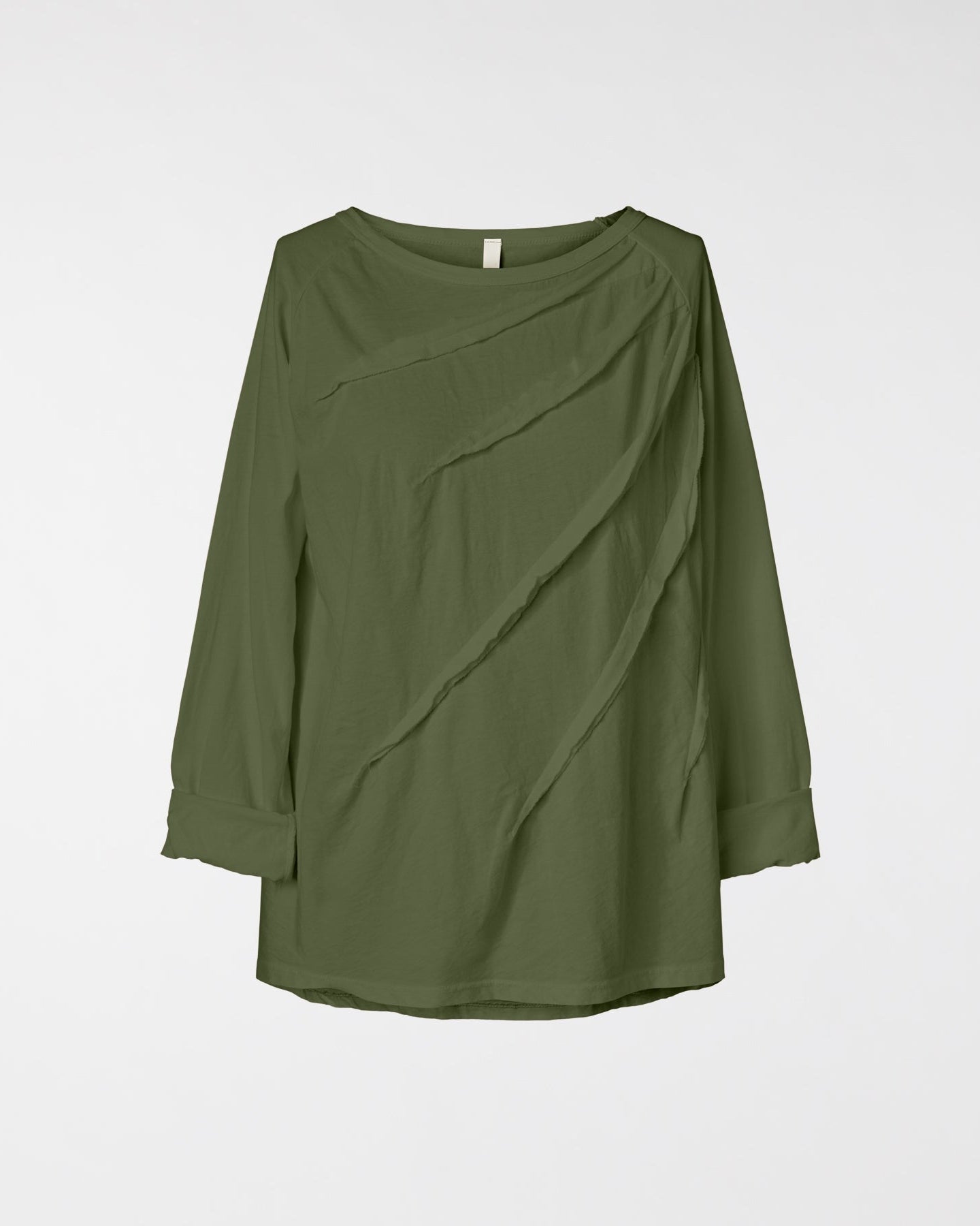 T-SHIRT WITH SEAMS IN COTTON JERSEY FABRIC