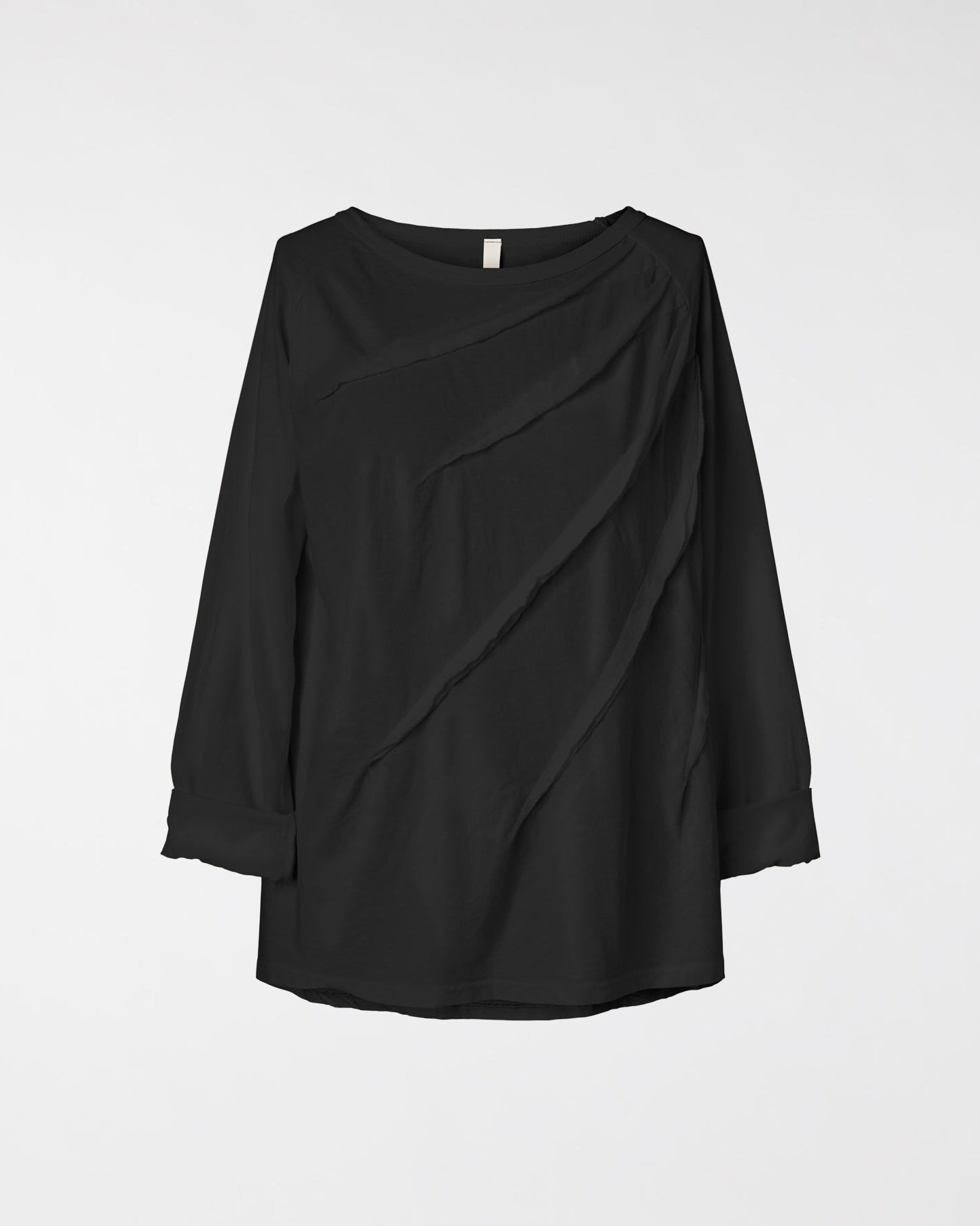 T-SHIRT WITH SEAMS IN COTTON JERSEY FABRIC