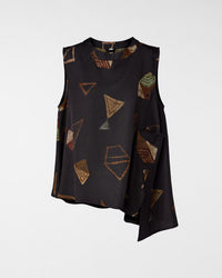 BLUSA CON PATRON GEMETRICO