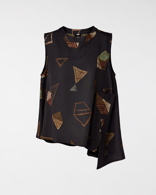 BLUSA CON PATRON GEMETRICO