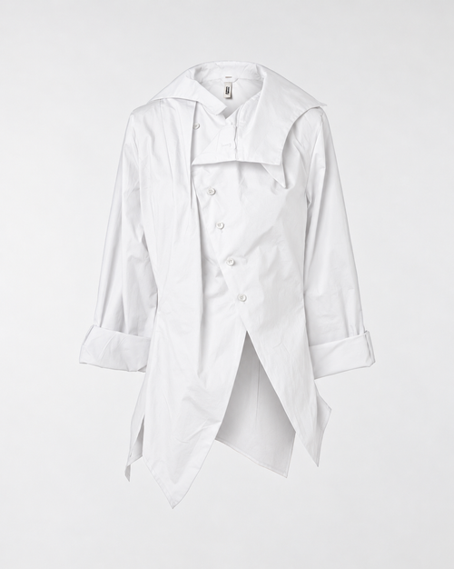 VESTE/CHEMISE À COL ORIGAMI