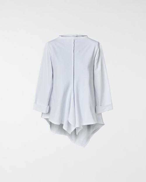 BLUSE AUS BAUMWOLLMISCHUNG