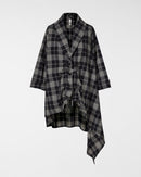 CAMISA LARGA TARTAN ARRUGADA