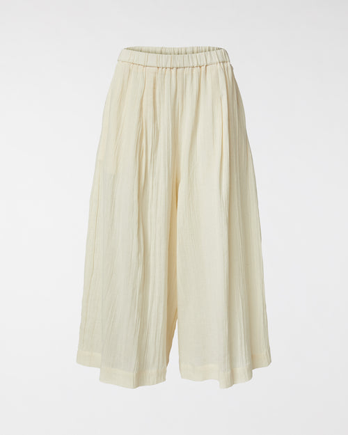 TROUSERS IN RAMIE' AND COTTON FABRIC