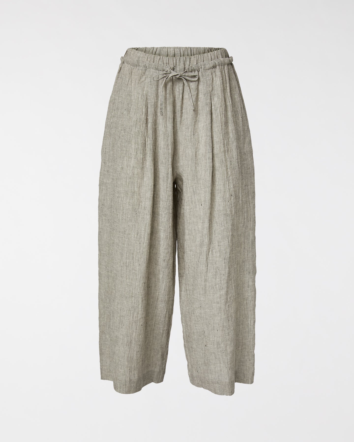 PANTALONI MELANGE CON COULISSE