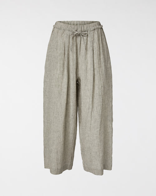 PANTALONI MELANGE CON COULISSE