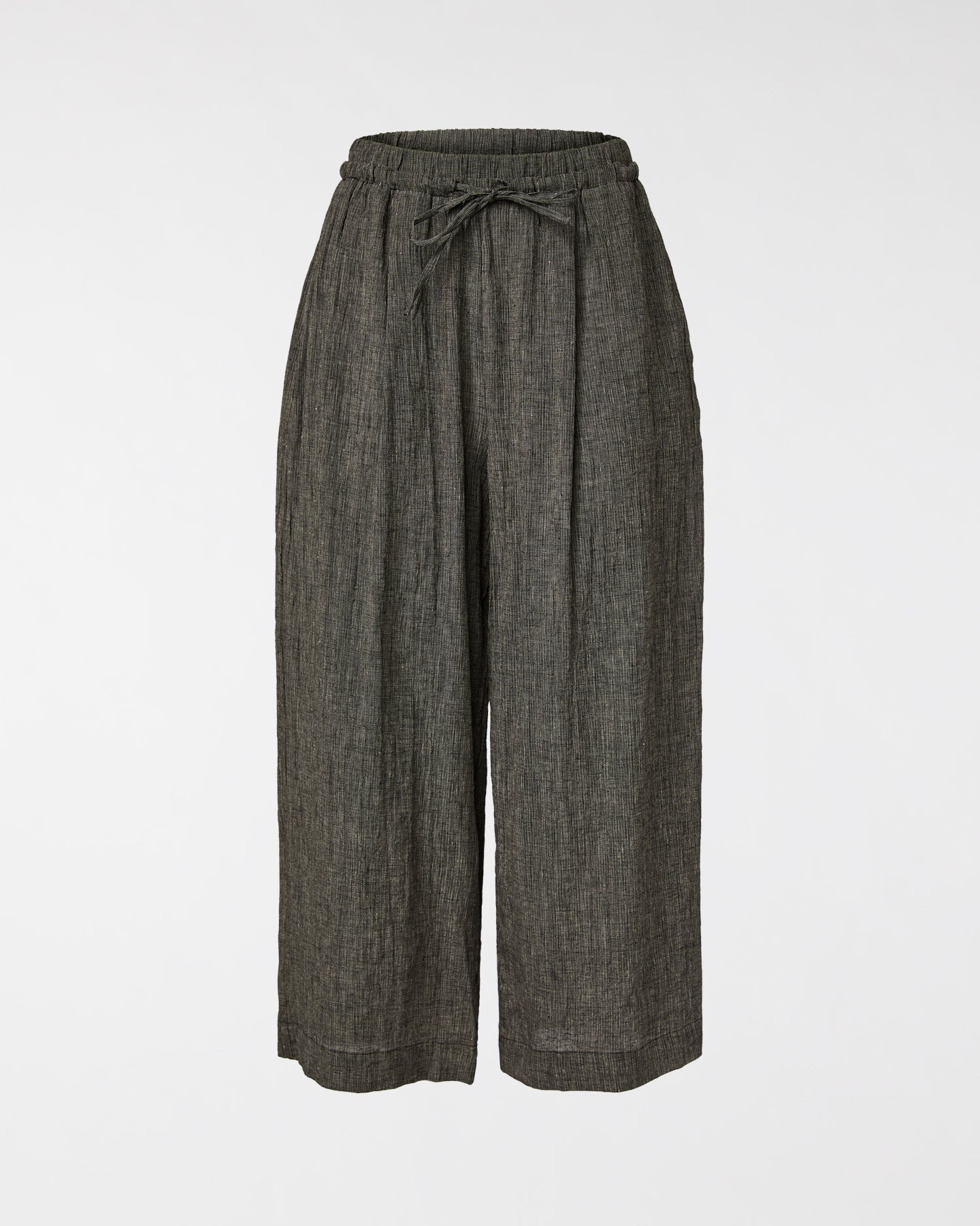 PANTALONI MELANGE CON COULISSE