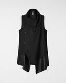 GILET GESSATO CON ORLO IN RASO