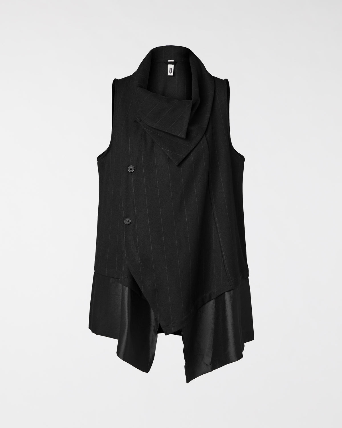 GILET GESSATO CON ORLO IN RASO