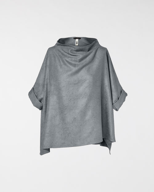 BLOUSE IN HERRINGBONE FABRIC