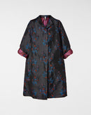 ABRIGO JACQUARD FLORACIÓN DE MEDIANOCHE