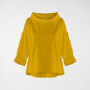 TURN-UP NECK SWEATER IN PUNTO MILANO FABRIC