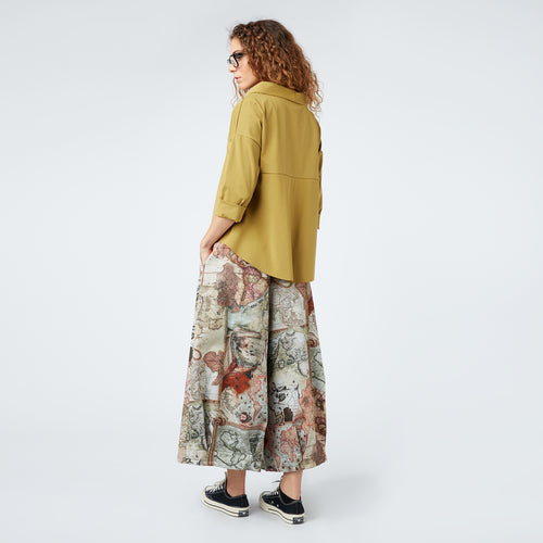 TURN-UP NECK SWEATER IN PUNTO MILANO FABRIC