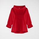 TURN-UP NECK SWEATER IN PUNTO MILANO FABRIC