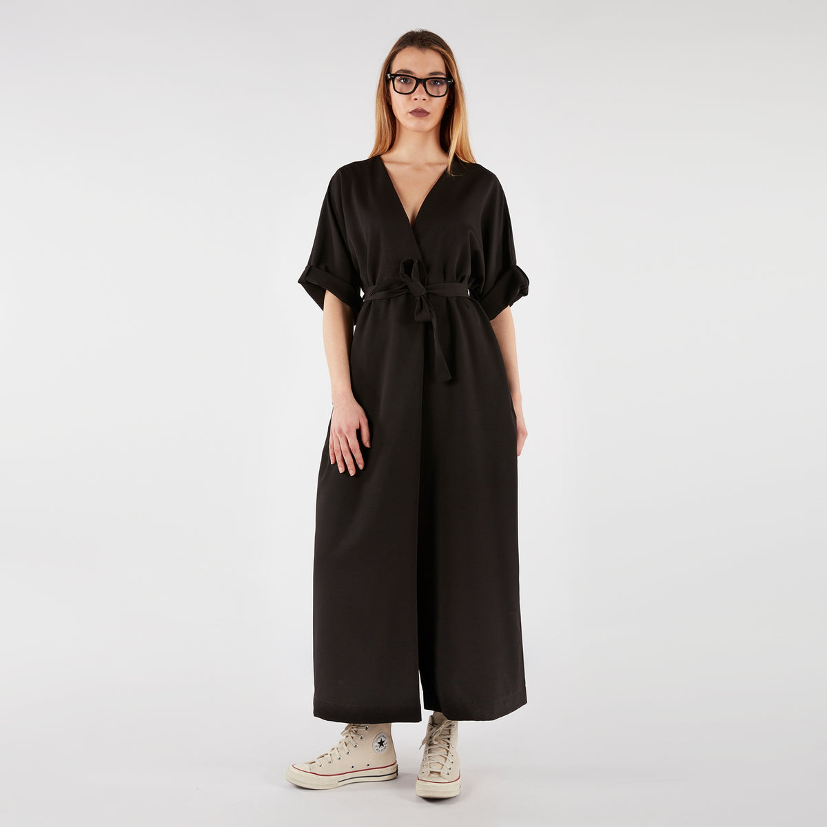 PALAZZO JUMPSUIT WITH BELT