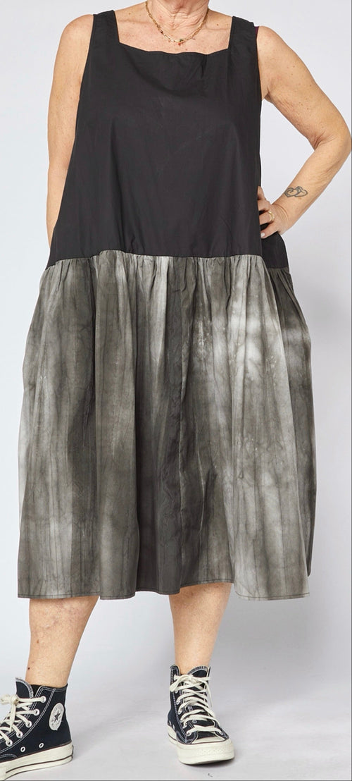 VESTIDO BICOLOR