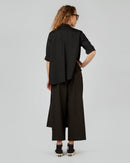 PANTALONI EFFETTO PAREO IN TESSUTO GESSATO