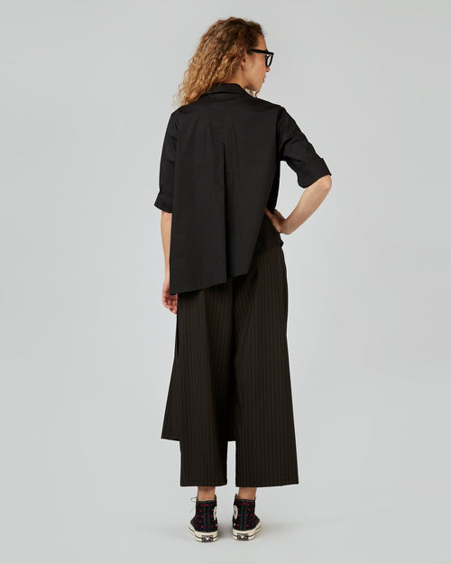 PANTALONI EFFETTO PAREO IN TESSUTO GESSATO