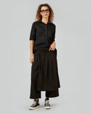PANTALONI EFFETTO PAREO IN TESSUTO GESSATO