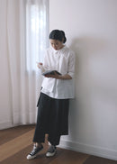 PANTALONI EFFETTO PAREO IN TESSUTO GESSATO
