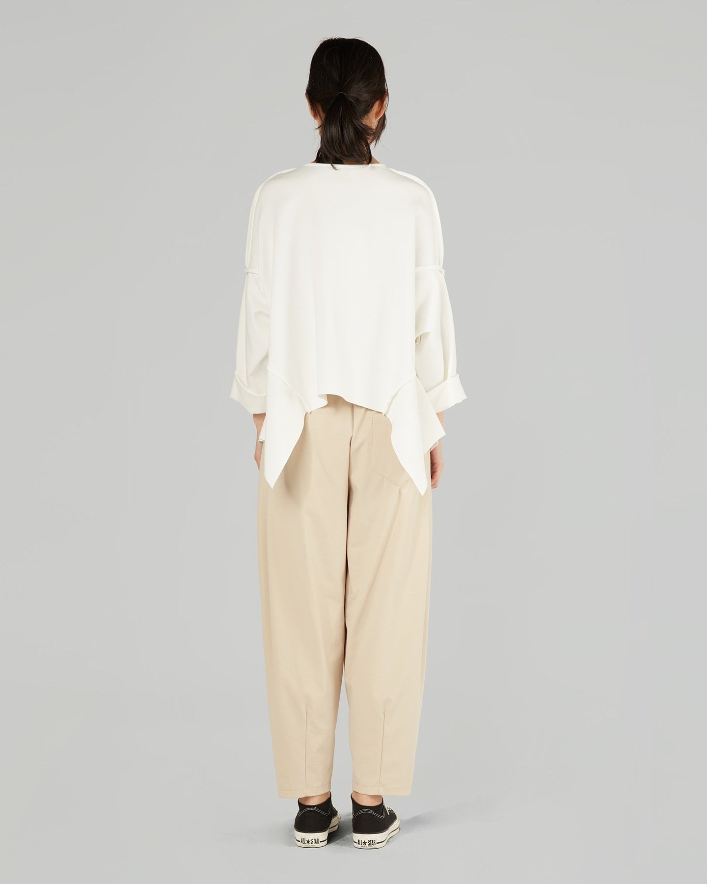 PANTALONI A CAROTA IN TESSUTO PUNTO MILANO