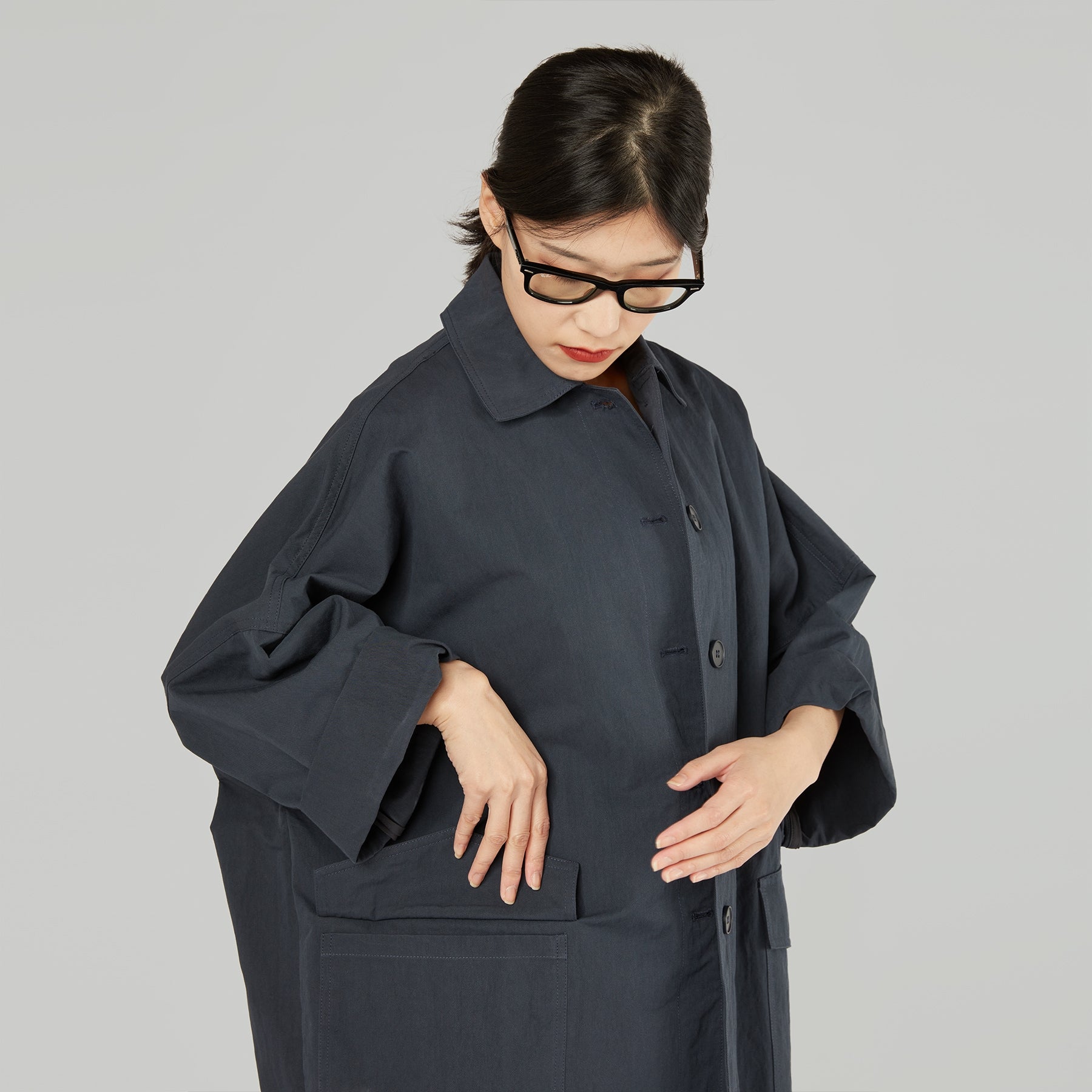 CROPPED JACKET IN GABARDINE FABRIC – Wendy Trendy s.r.l.