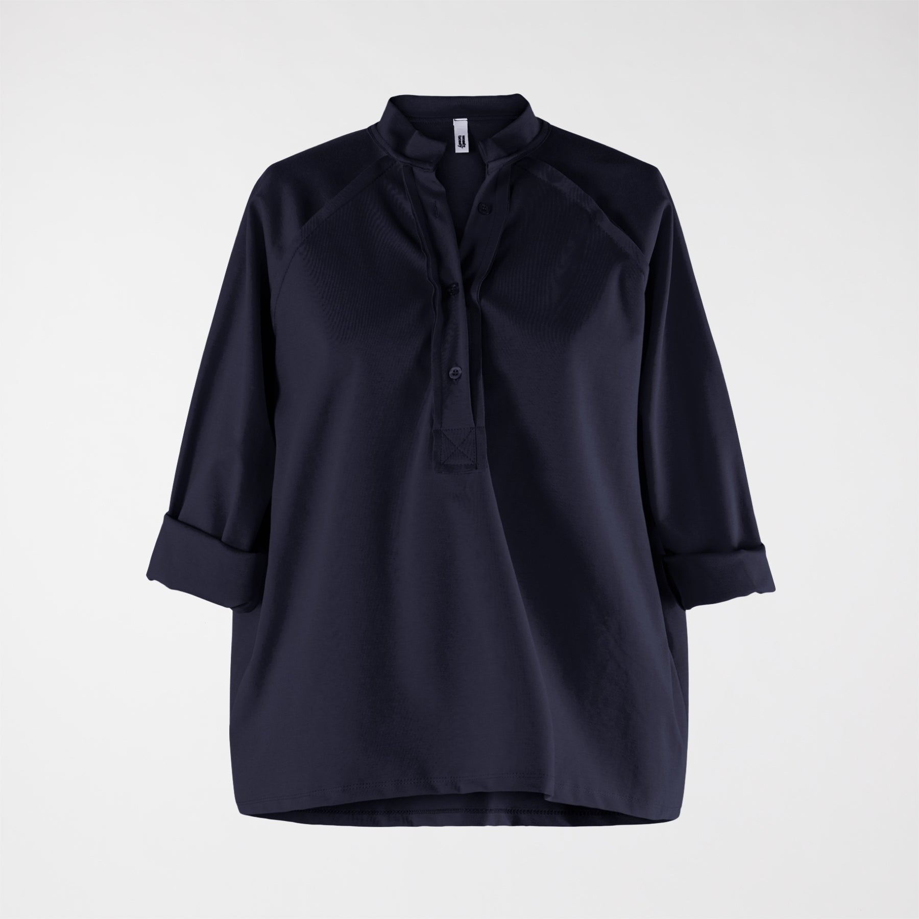 T-SHIRT IN TESSUTO PUNTO MILANO CON COLLO ALTO