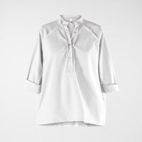PUNTO MILANO FABRIC T-SHIRT WITH POLO NECK