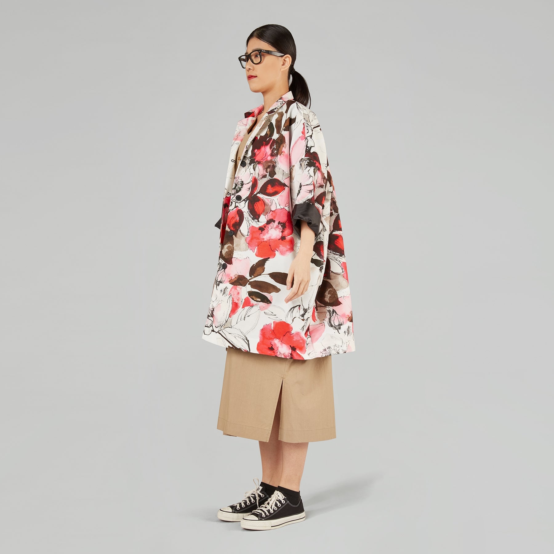 GIACCA KIMONO IN TONI PASTELLO FIORI