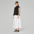 SLEEVELESS T-SHIRT IN JERSEY COTTON FABRIC