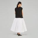 SLEEVELESS T-SHIRT IN JERSEY COTTON FABRIC