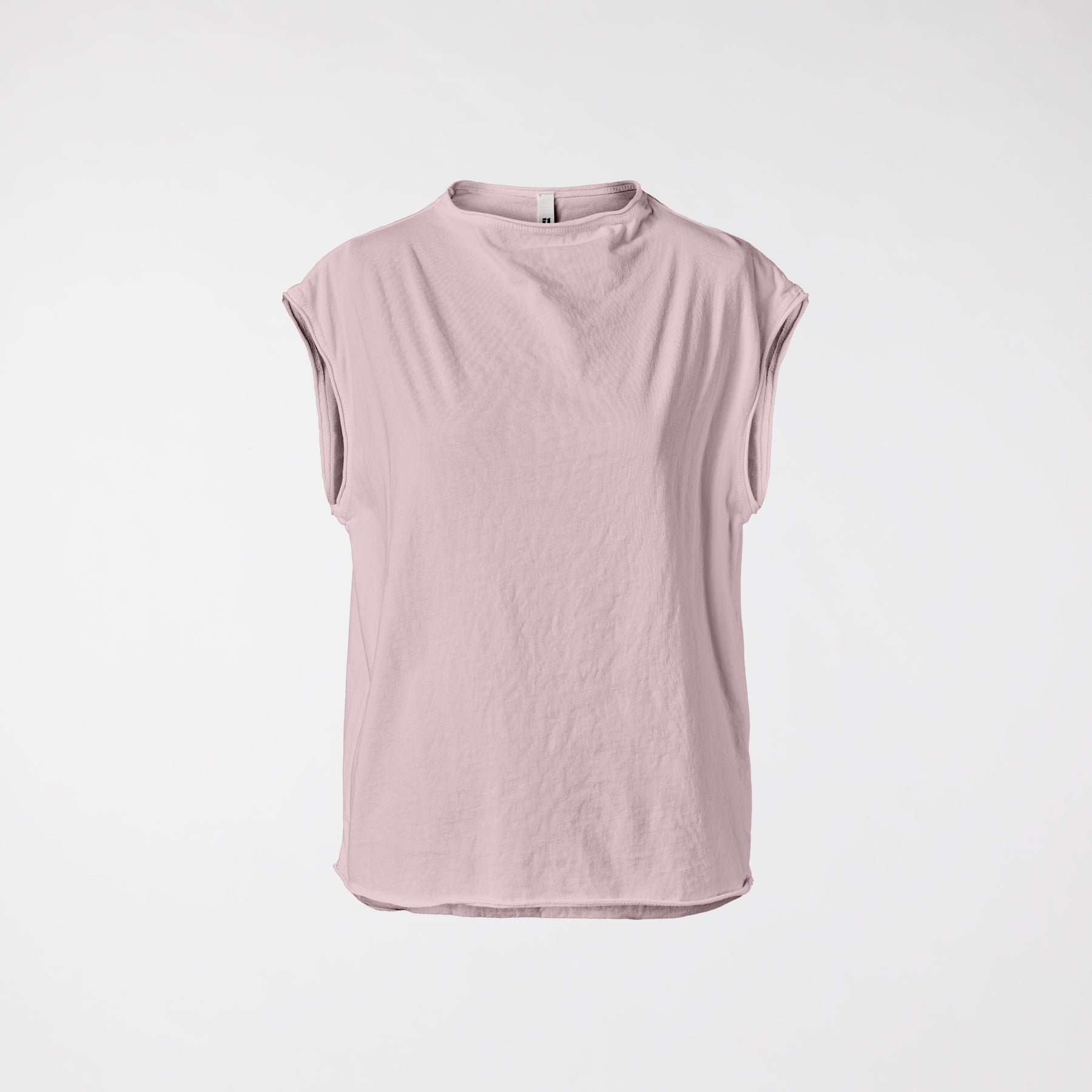 SLEEVELESS T-SHIRT IN JERSEY COTTON FABRIC