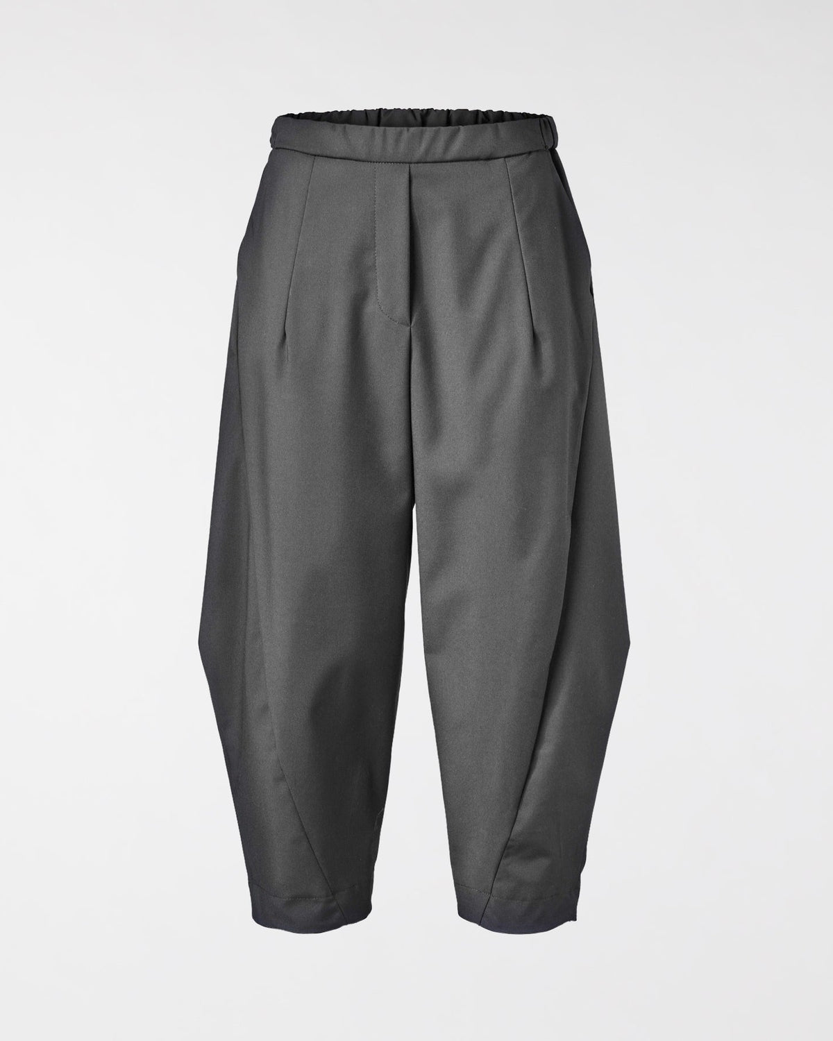 PANTALONES DE PUNTA CON ELÁSTICO EN LA CINTURA