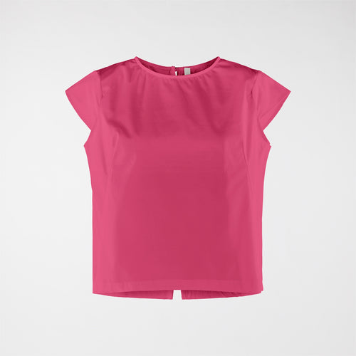 BLOUSE WITH TEARDROP CLOSURE ON THE BACK