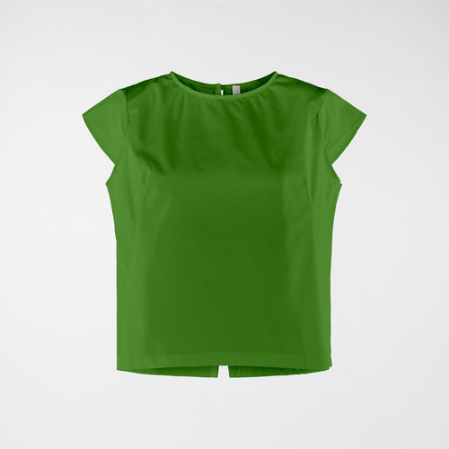 BLOUSE WITH TEARDROP CLOSURE ON THE BACK