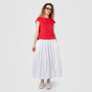 BLOUSE WITH TEARDROP CLOSURE ON THE BACK