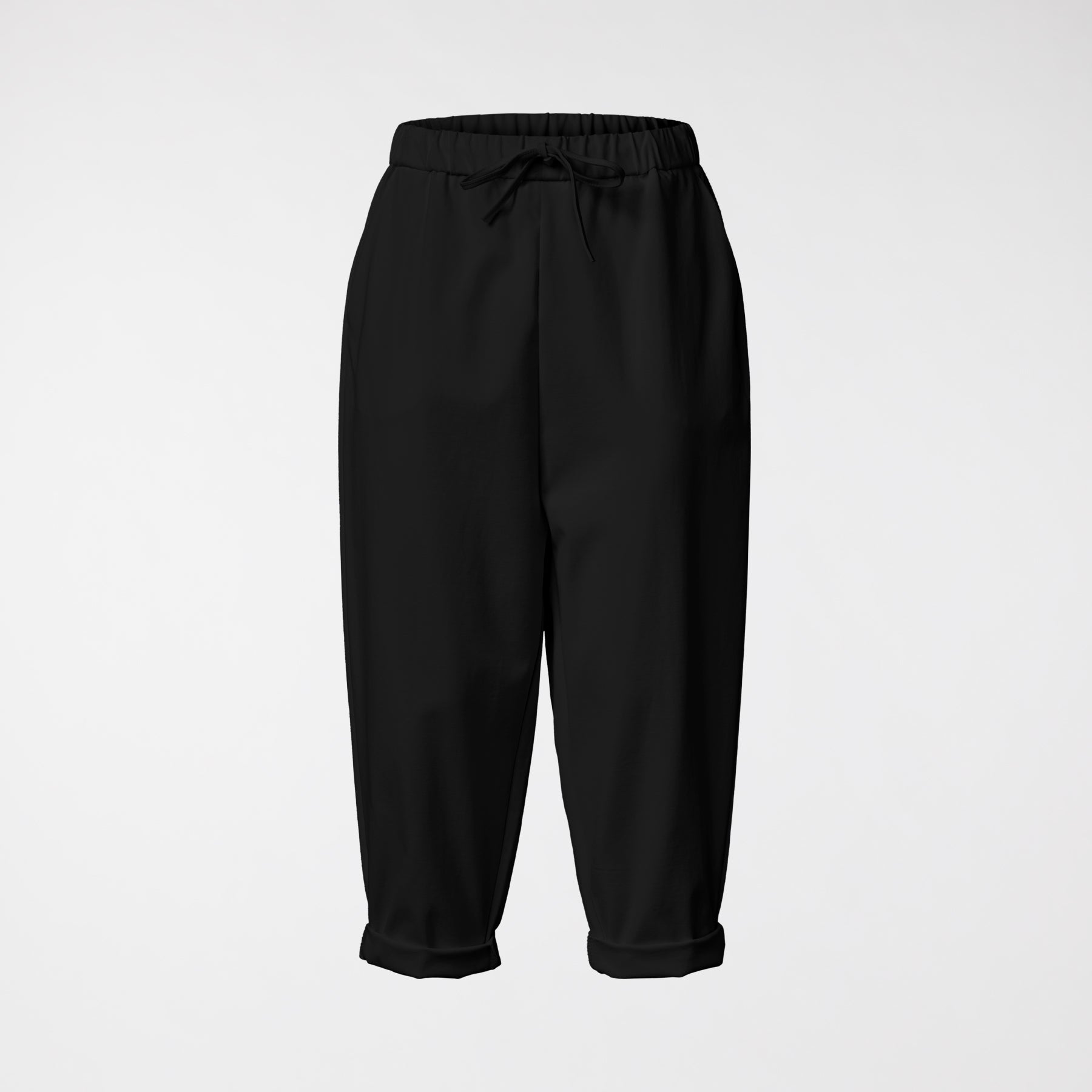 BAGGY PANTS IN PUNTO MILANO FABRIC