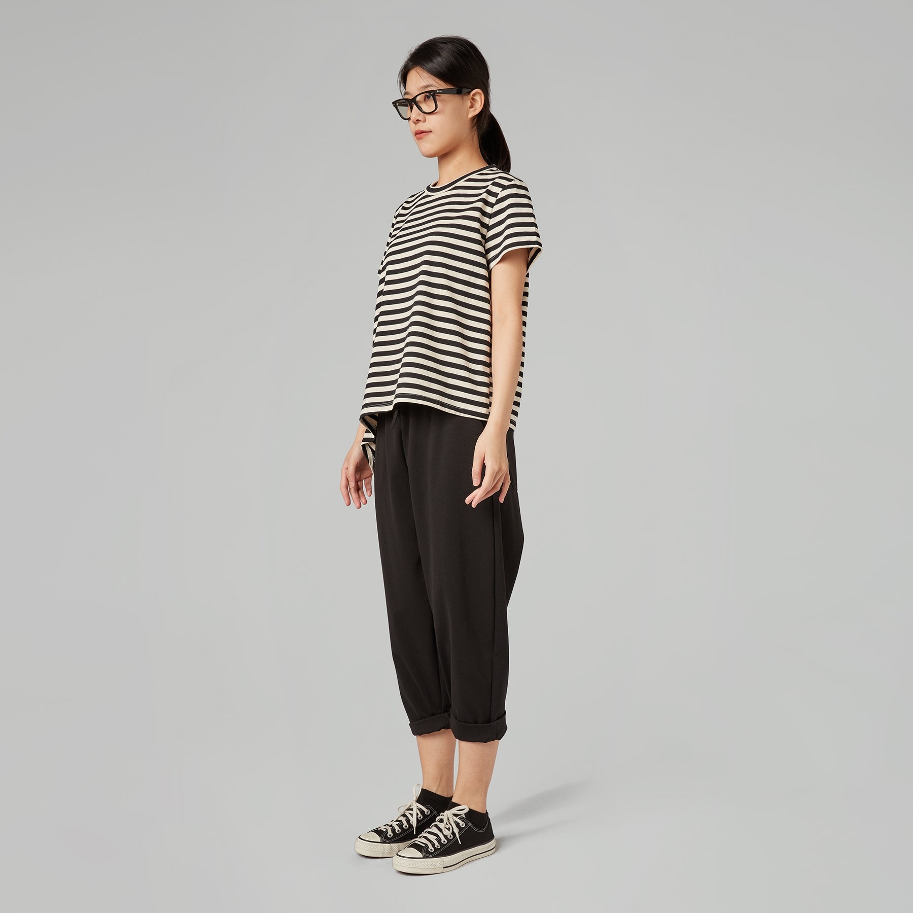 PANTALONES BAGGY EN PUNTO MILANO