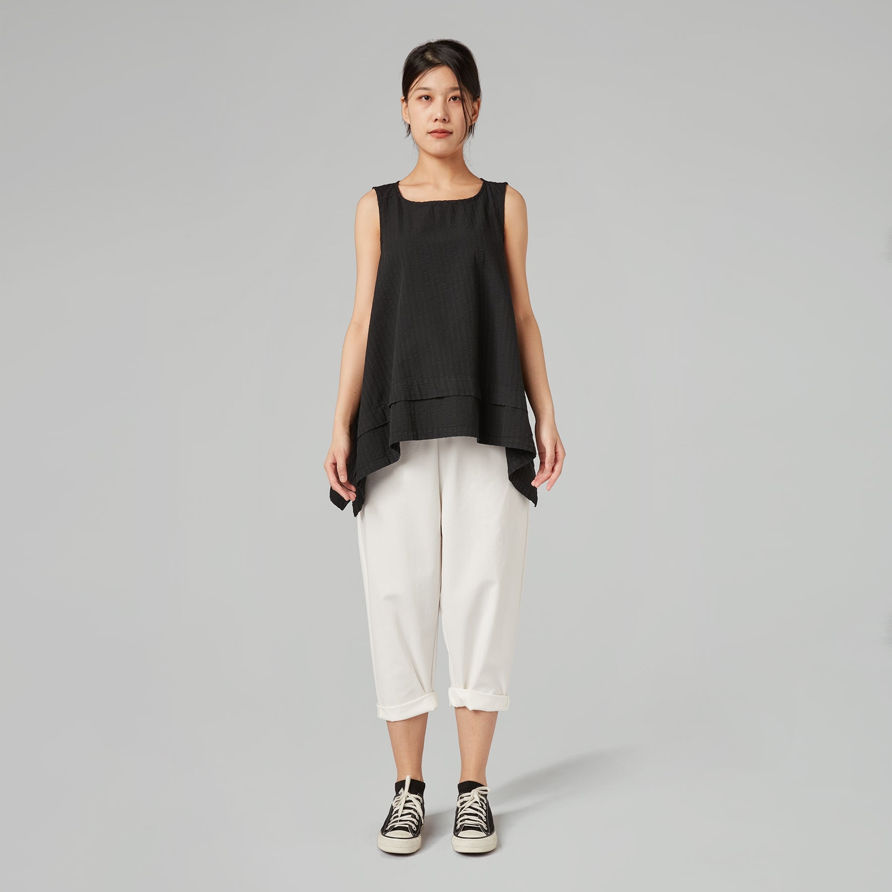 PANTALONES BAGGY EN PUNTO MILANO