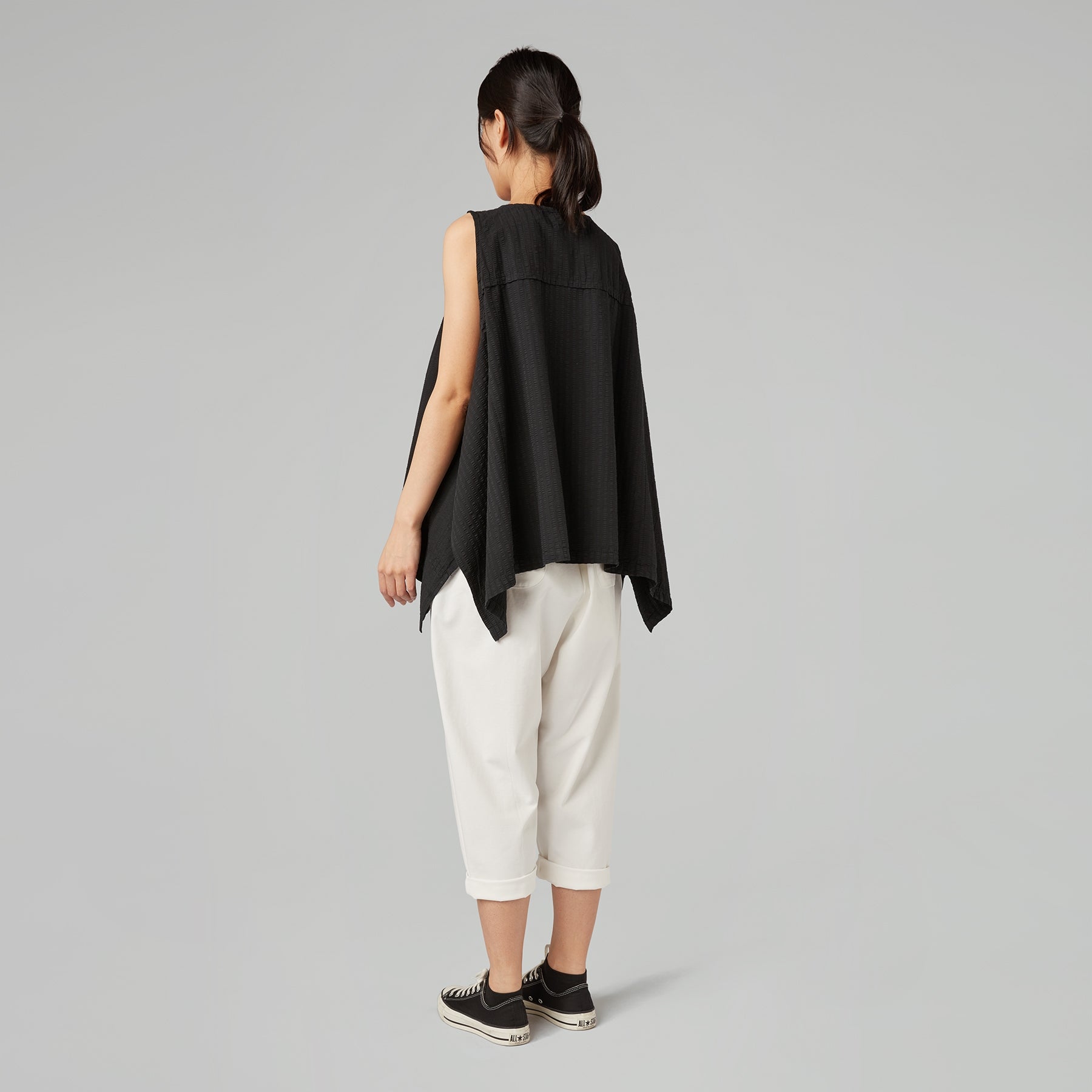 PANTALONES BAGGY EN PUNTO MILANO