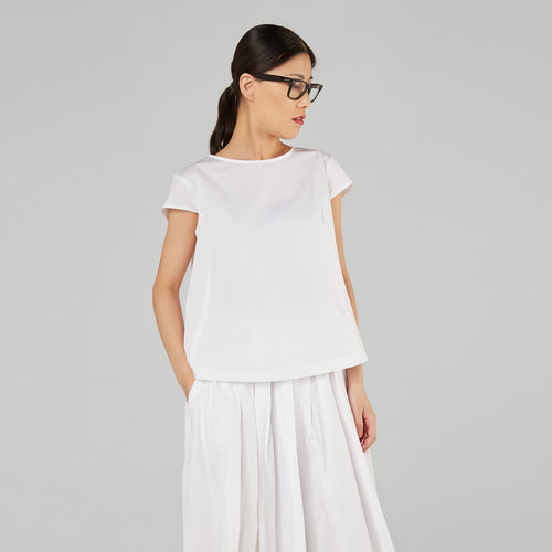 BLOUSE WITH TEARDROP CLOSURE ON THE BACK