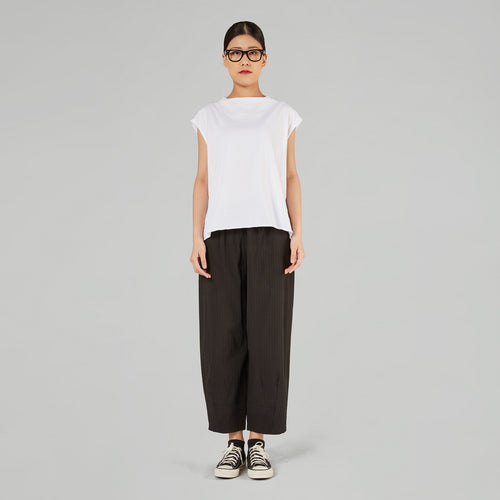 SLEEVELESS T-SHIRT IN JERSEY COTTON FABRIC